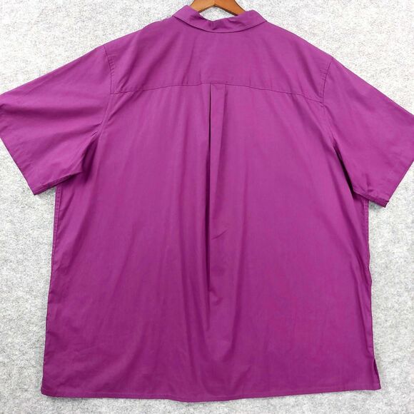 KingSize Shirt Mens 3XL Tall Short Sleeve Button Up Pockets Casual Big Tall - Picture 2 of 8